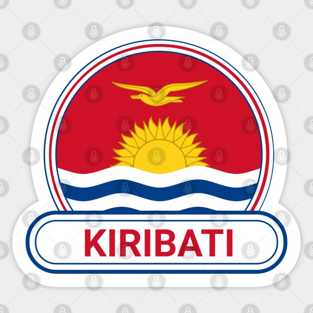 Kiribati Country Badge - Kiribati Flag Sticker by Yesteeyear